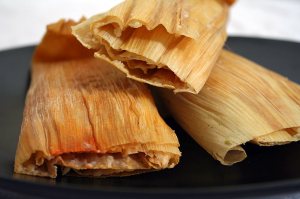 Corn husk wrapped tamales
